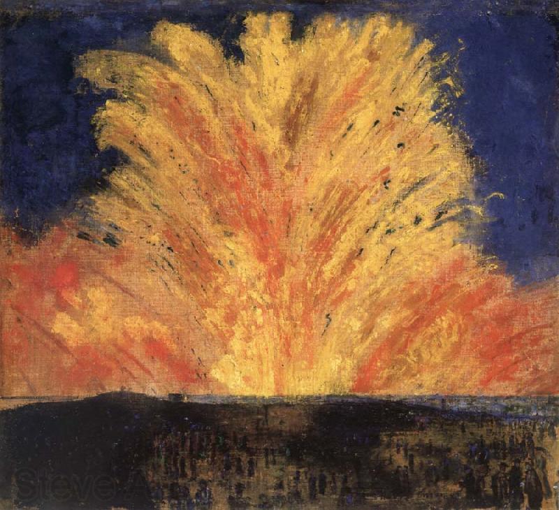 James Ensor Fireworks France oil painting art